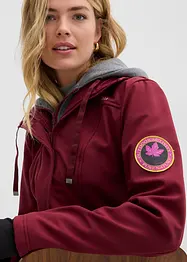 Lange softshell jas in layerlook, waterafstotend, bonprix