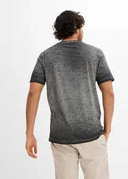 Henley shirt van biologisch katoen in washed out look, bonprix