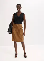 Midirok in een katoenmix, bonprix
