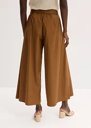 Katoenen popeline broek met riem (2-dlg set), bonprix