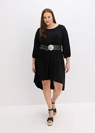 Jersey jurk met plooitjes, bonprix