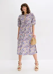 Jersey jurk met strikkoordjes, bonprix