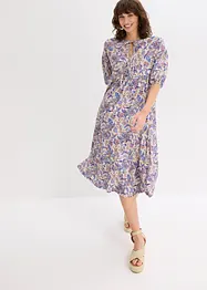 Jersey jurk met strikkoordjes, bonprix