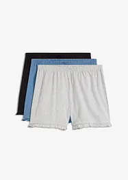 Pyjamashort met biologisch katoen (set van 3), bonprix