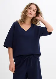 Gestructureerd shirt van katoen, bonprix