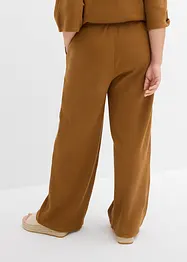 Gestructureerde broek van puur katoen, bonprix