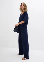 Gestructureerde broek van puur katoen, bonprix