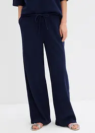 Gestructureerde broek van puur katoen, bonprix
