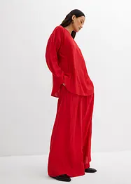 Oversized tuniek van een gestructureerde crinkle viscosemix, bonprix