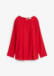 Oversized tuniek van een gestructureerde crinkle viscosemix, bonprix