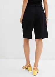 Bermuda met bandplooien in een viscosemix, bonprix