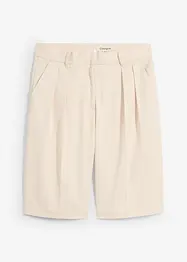 Bermuda met bandplooien in een viscosemix, bonprix