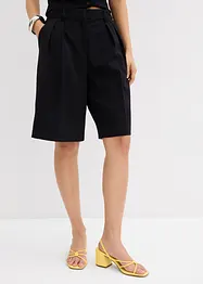 Bermuda met bandplooien in een viscosemix, bonprix