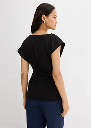 Top in gestructureerde crêpe, bonprix