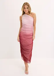 One shoulder jurk met mesh inzetstuk, bonprix