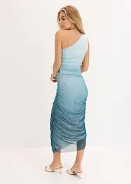 One shoulder jurk met mesh inzetstuk, bonprix