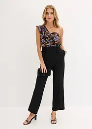 One shoulder jumpsuit met lichte viscose, bonprix