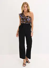 One shoulder jumpsuit met lichte viscose, bonprix