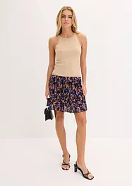 Gebreide top met metallic effect, bonprix