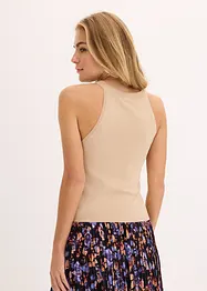 Gebreide top met metallic effect, bonprix
