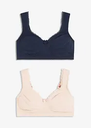 Minimizer T-shirt bh zonder beugels (set van 2), bonprix