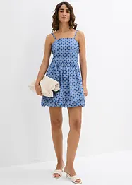 Strapless jurk van katoen, bonprix
