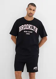 T-shirt en korte broek van zwaar biologisch katoen (2-dlg. set), bonprix