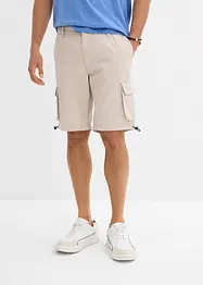 Cargo bermuda met comfortabele band, regular fit, bonprix