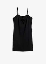Mini jurk met details van imitatieleer, bonprix