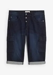 Stretch jeans bermuda, loose fit, bonprix