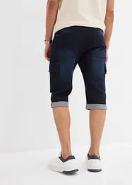 Stretch jeans bermuda, loose fit, bonprix