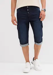 Stretch jeans bermuda, loose fit, bonprix