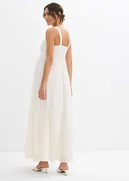 Zwangerschaps trouwjurk met kant, satijn en georgette, bonprix