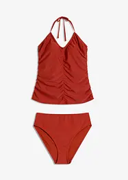 Halter tankini (2-dlg. set) met rimpels, bonprix