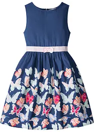 Meisjes jurk in A-lijn met vlinderprint, bonprix