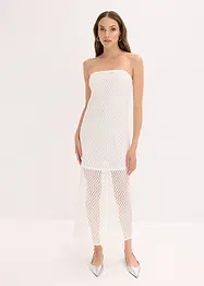 Off shoulder jurk met kant, bonprix