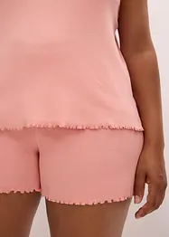 Shortama met sierlijk kant, bonprix