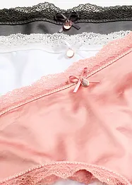 Brazilian slip met glanseffect (set van 3), bonprix