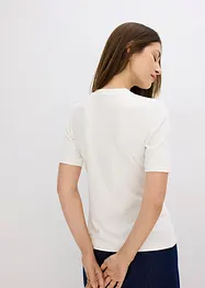 Geribd shirt van een zachte viscosemix, bonprix