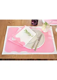 Stoffen servetten met een gekleurde rand (set van 2), bonprix