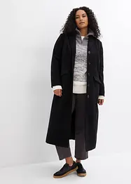 Lange jas in wollen look, bonprix
