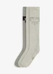 Thermo kniekousen met zacht frotté binnenin (3 paar), bonprix