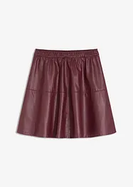 Korte imitatieleren rok, bonprix