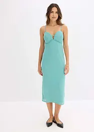 Maxi jurk met diep decolleté, bonprix