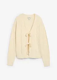 Gebreid vest met strikken, bonprix