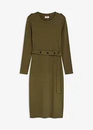 Midi jurk van een elastische katoenmix, bonprix