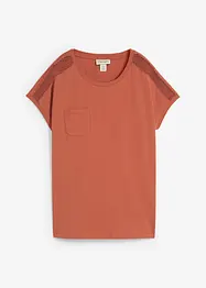 Luchtig shirt met kant, bonprix