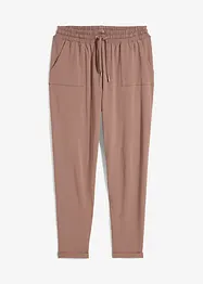 Comfortabele jersey broek met strikkoordjes, bonprix