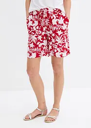 Wijde viscose short met high waist comfortband, bonprix