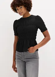 Shirt met smokwerk, bonprix